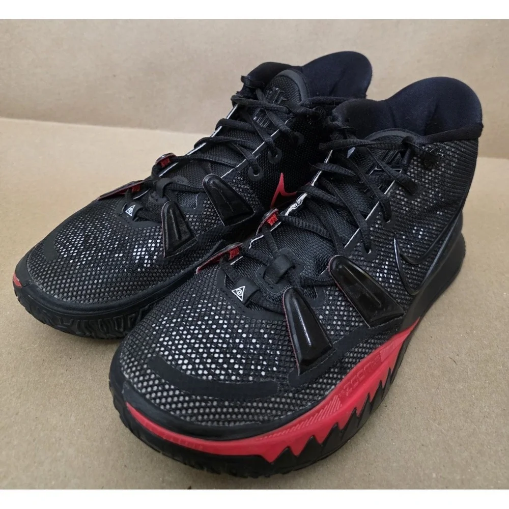 Nike Kyrie 7 (Size 7.5) Shoes Mens Mid Black Red
